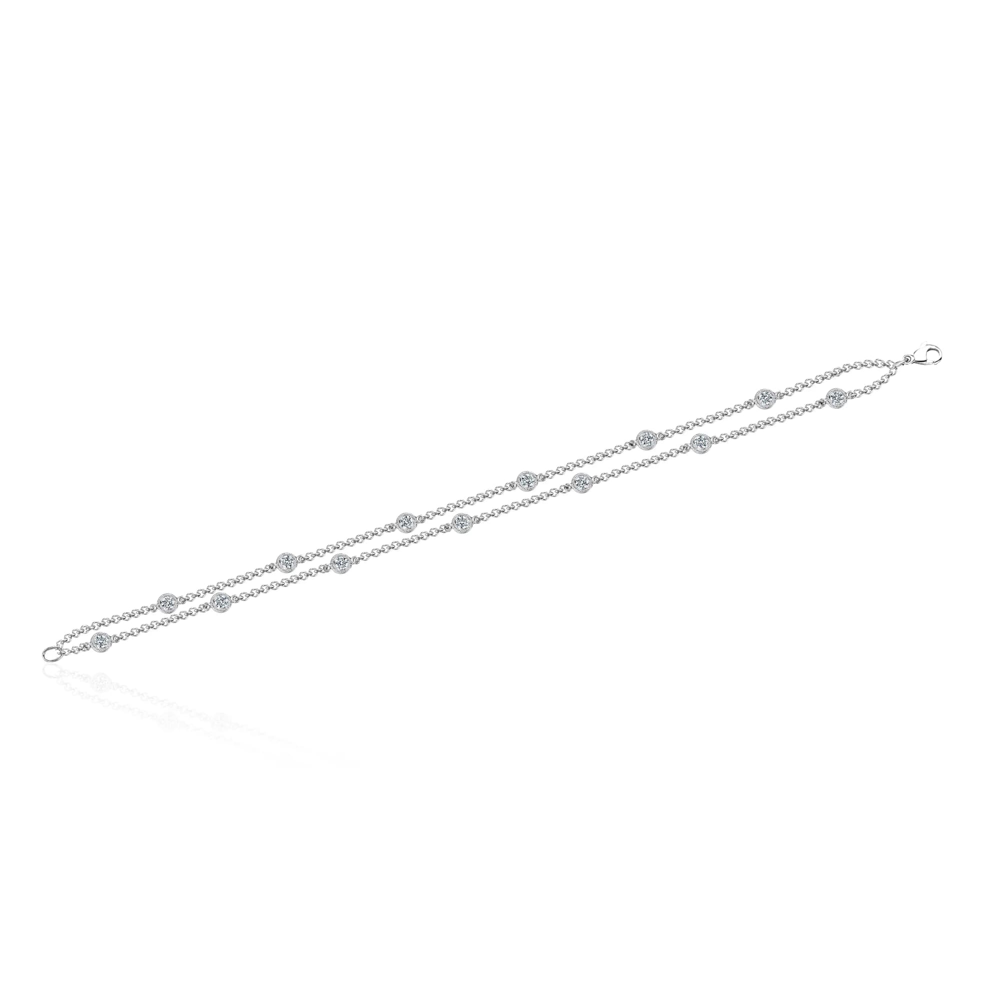 1.10 ct Diamond Tennis Bracelet, platinum
