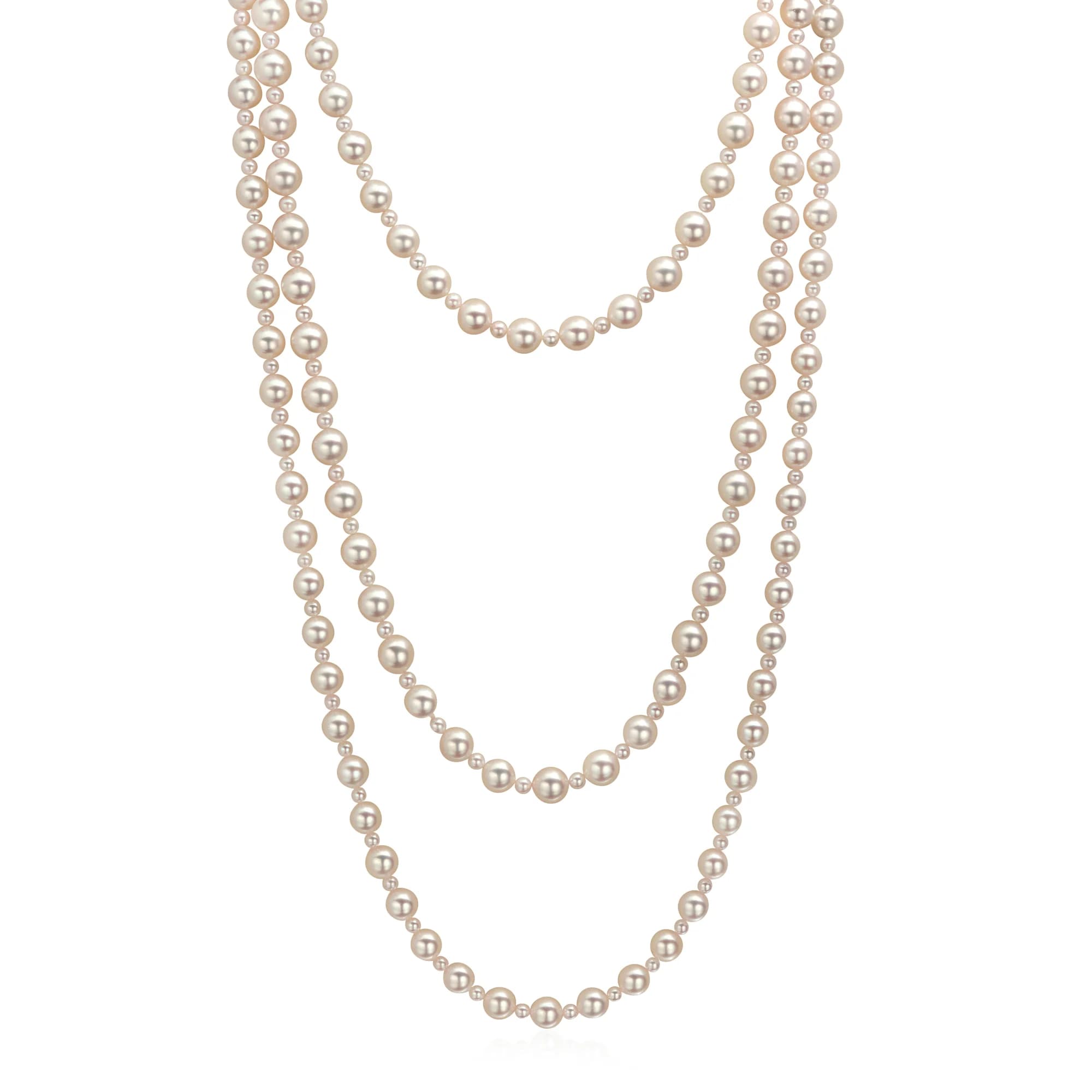 3.5–8.5 mm Akoya Pearl Necklace