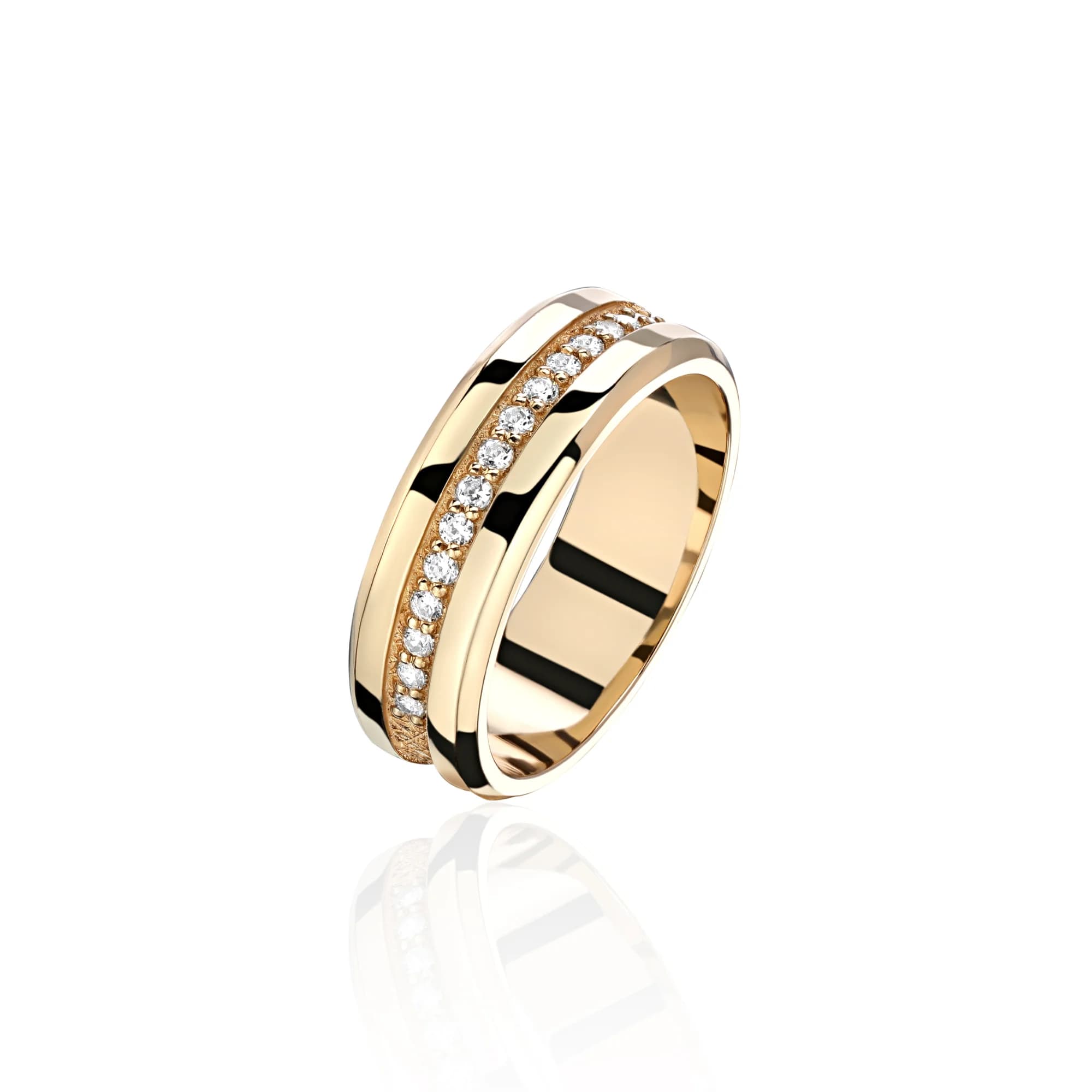 "Reverie" Diamond Wedding Band, 18k yellow gold