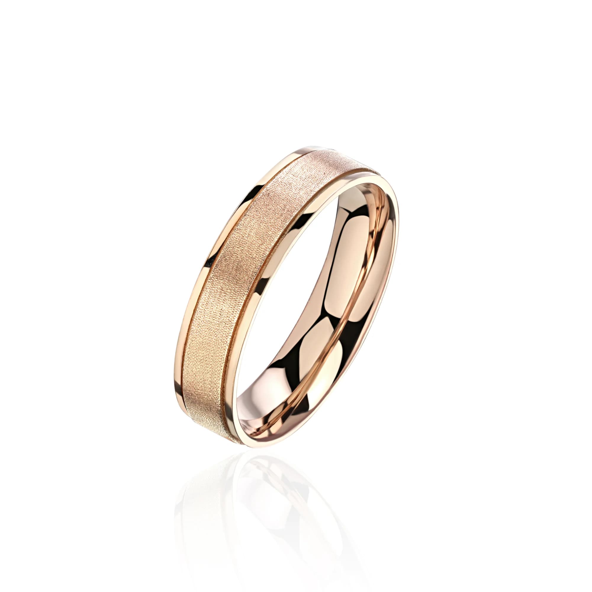 "Legend" Wedding Band, 18k rose gold