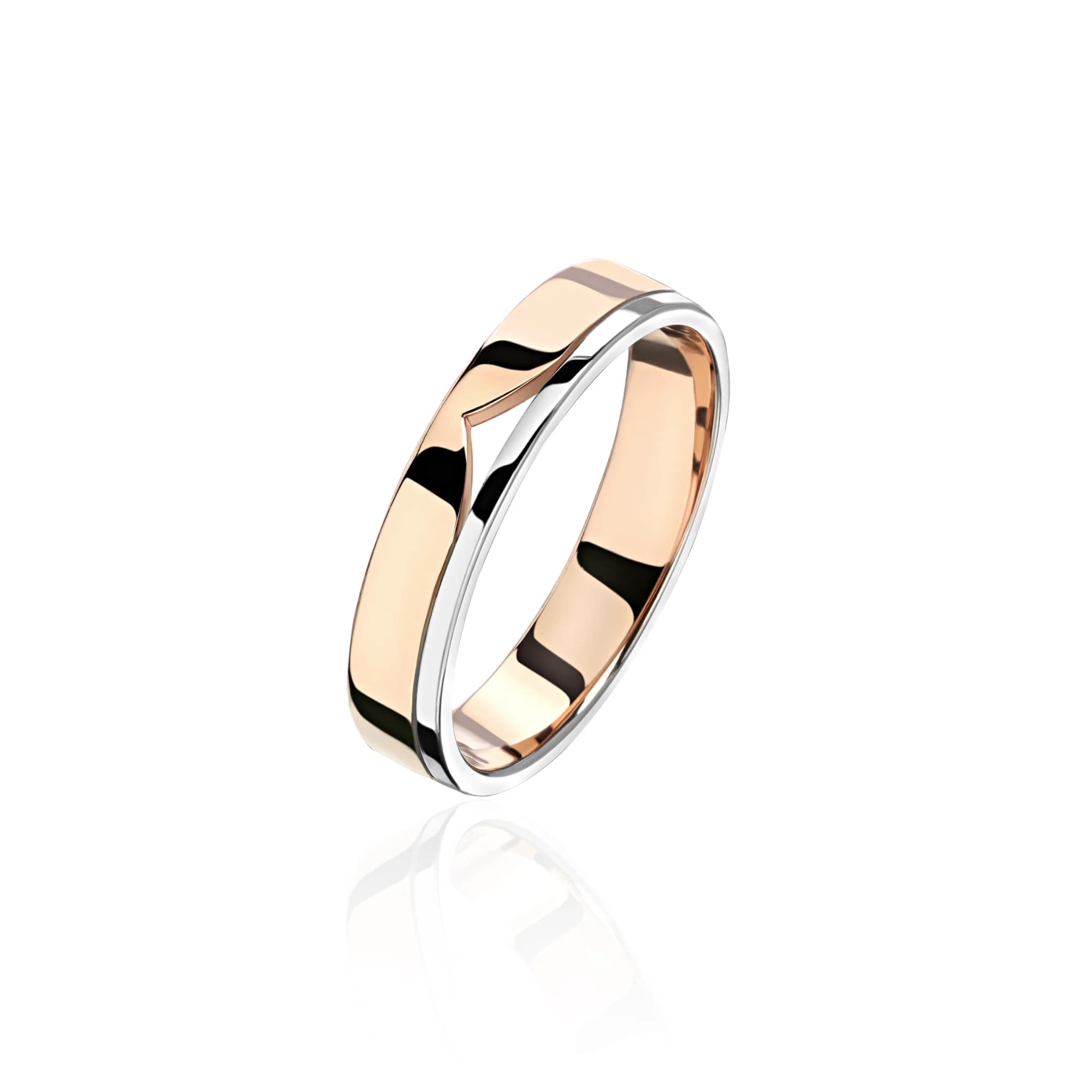 "Harmony" Wedding Band, 18k rose gold