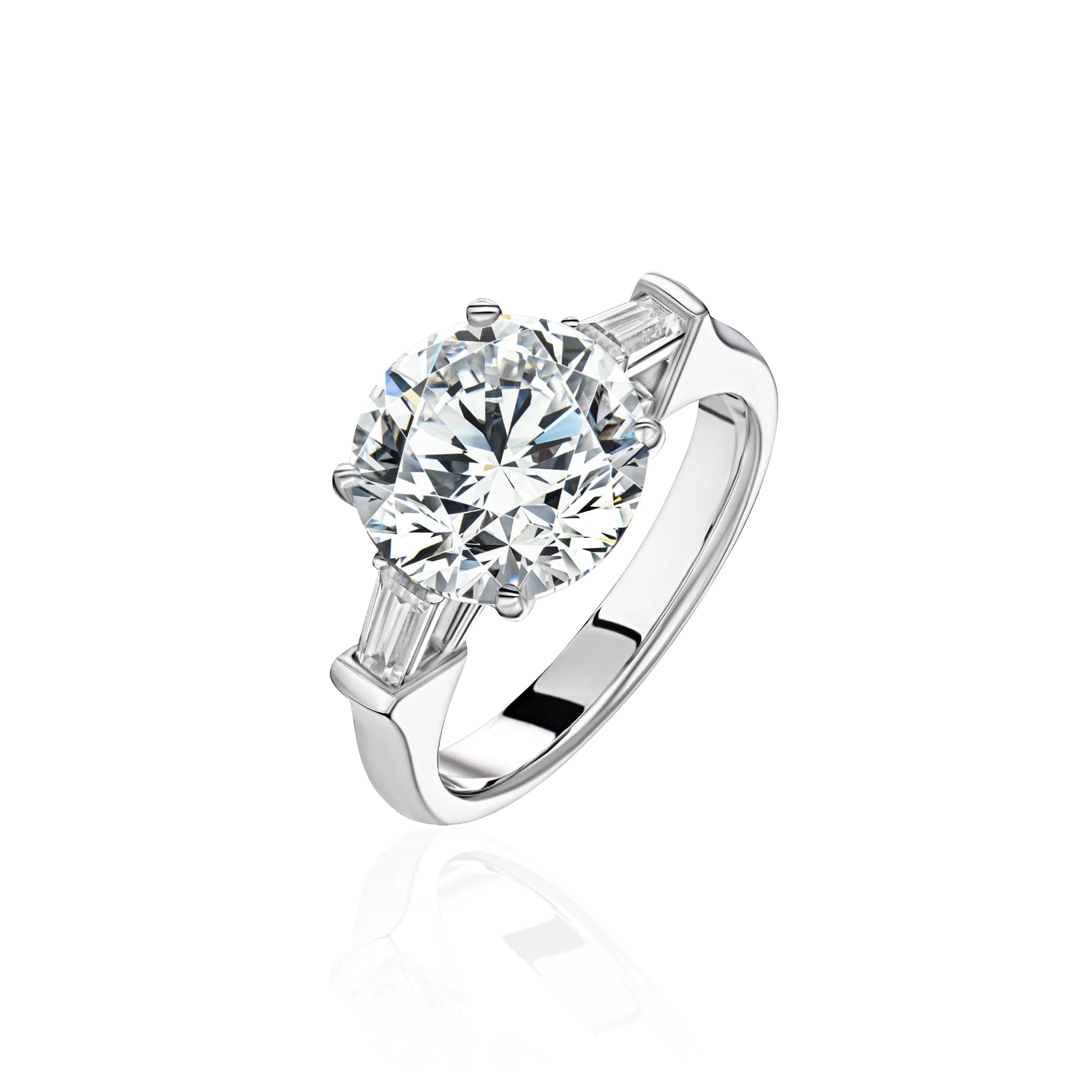 Ring with a 5 ct diamond, bespoke — Reves Brillants