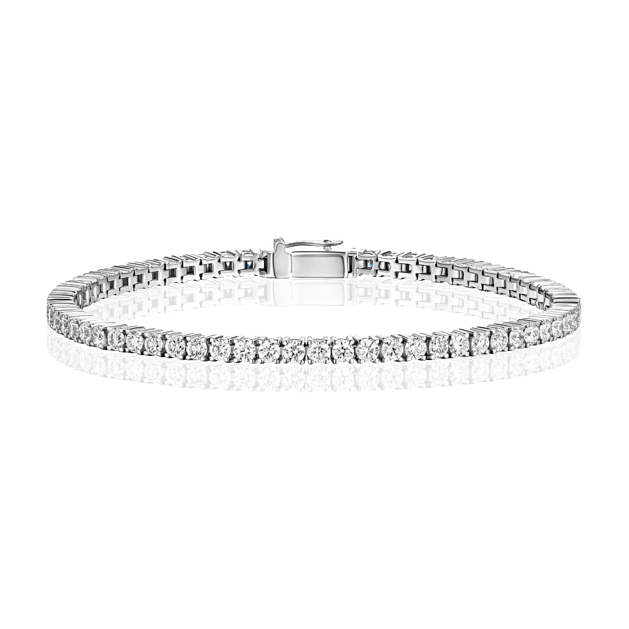 3.34 ct Diamond Tennis Bracelet, 14k white gold