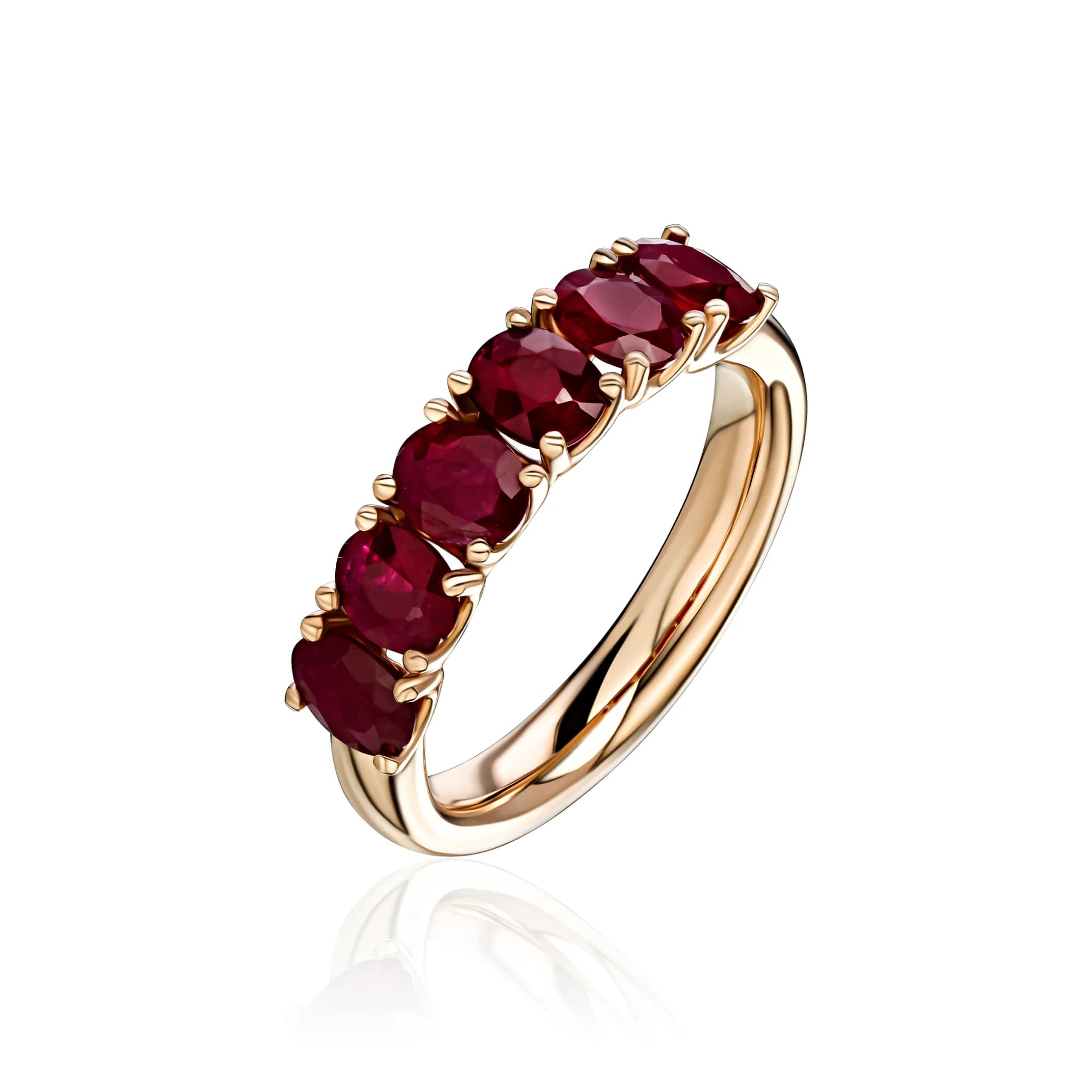 1.94 ct Vivid Red Ruby Ring, 18k yellow gold